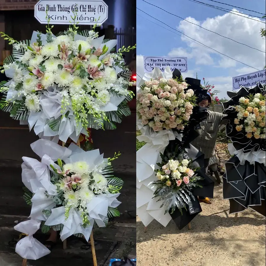 Kệ hoa chia buồn tại An Trường, Vĩnh Long