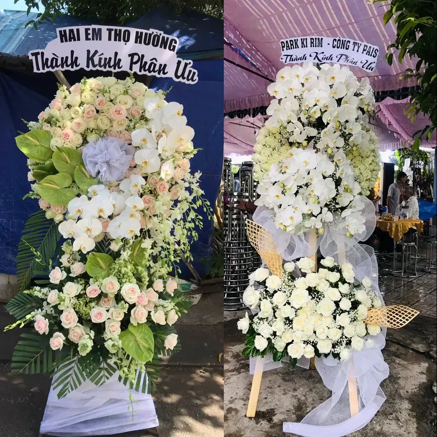 Hoa viếng giao theo địa chỉ tại Bạch Mai