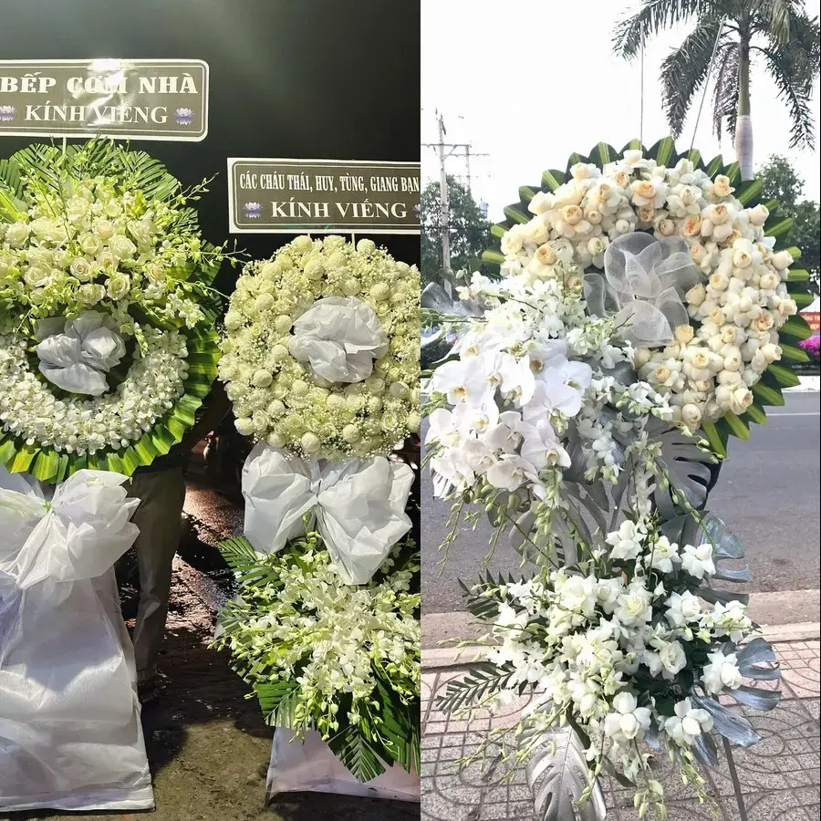 Kệ hoa chia buồn tại Bảo An