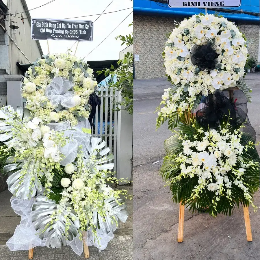 Kệ hoa chia buồn tại Bảo Vinh