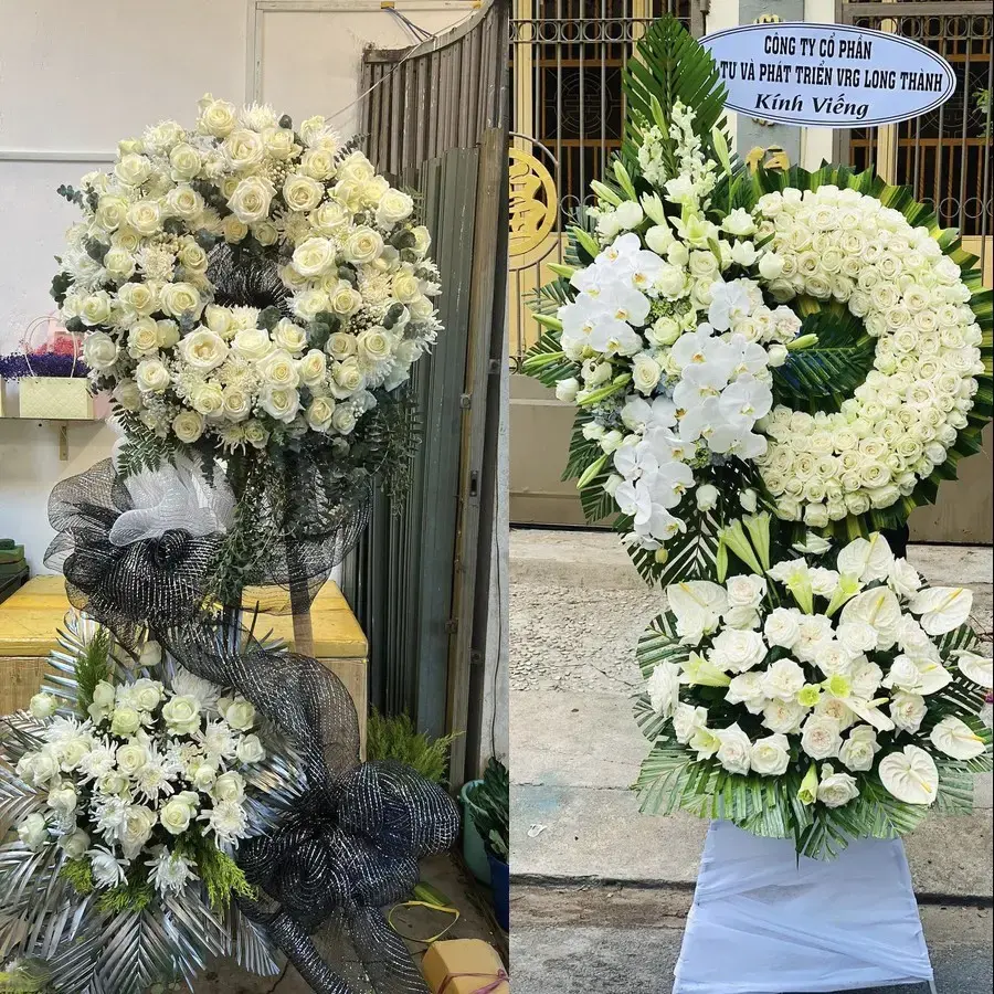 Đặt vòng hoa đám tang Bảy Hiền