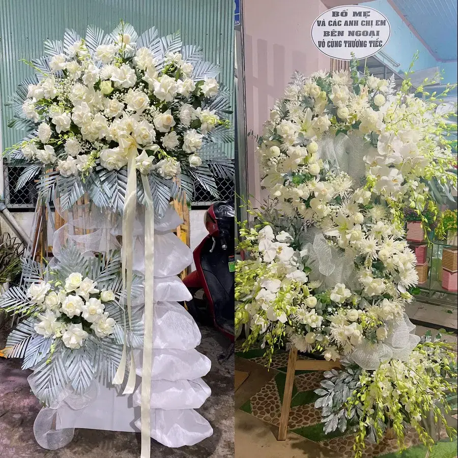 Kệ hoa chia buồn tại Bình An, Ninh Bình