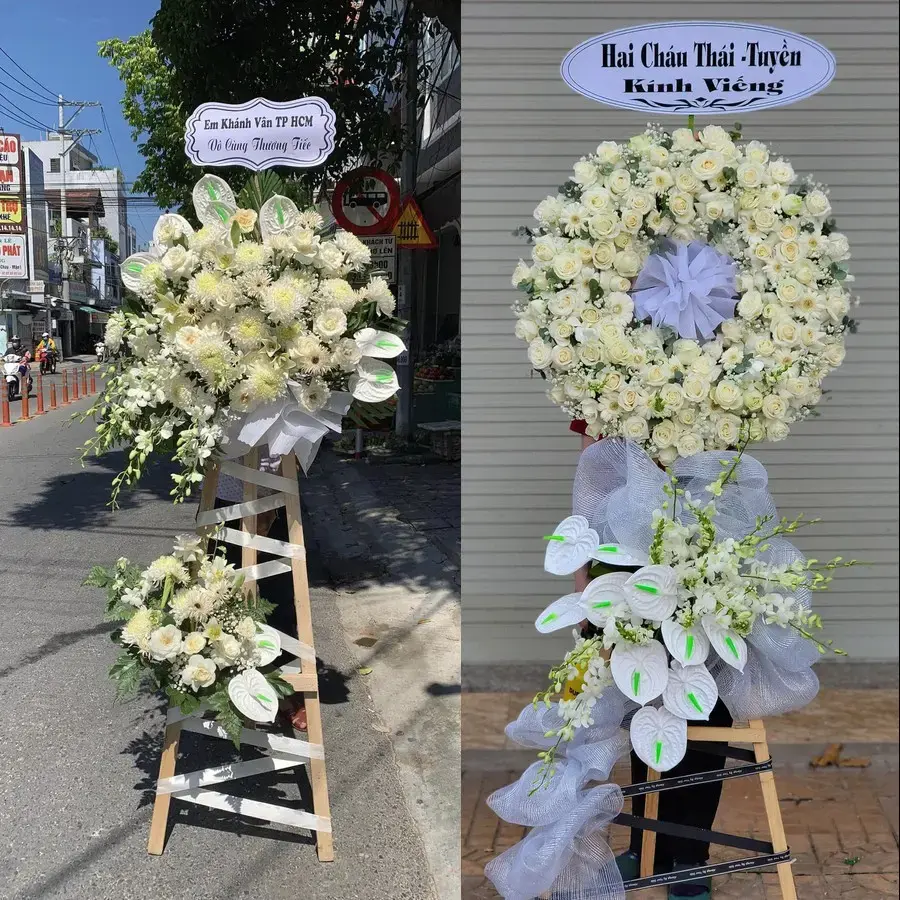 Đặt vòng hoa đám tang Bình Hưng Hòa theo thông tin lễ