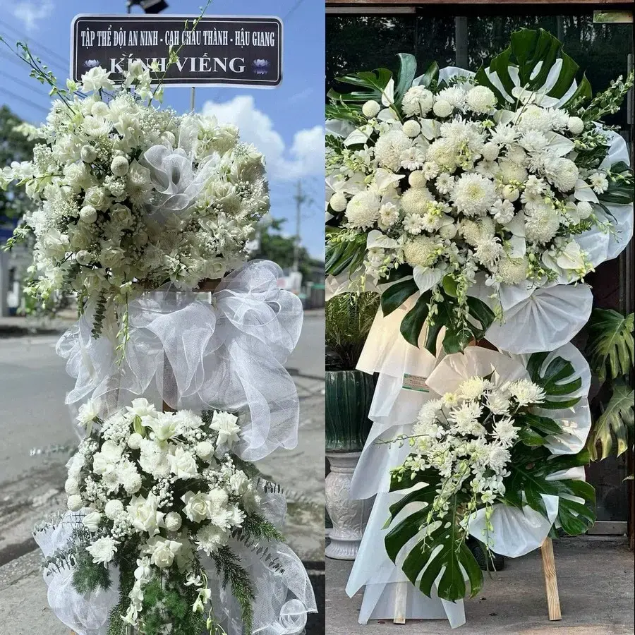 Kệ hoa chia buồn tại Bình Lợi