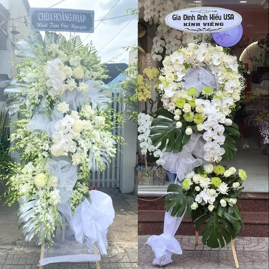 Kệ hoa chia buồn tại Bình Minh, Đồng Nai