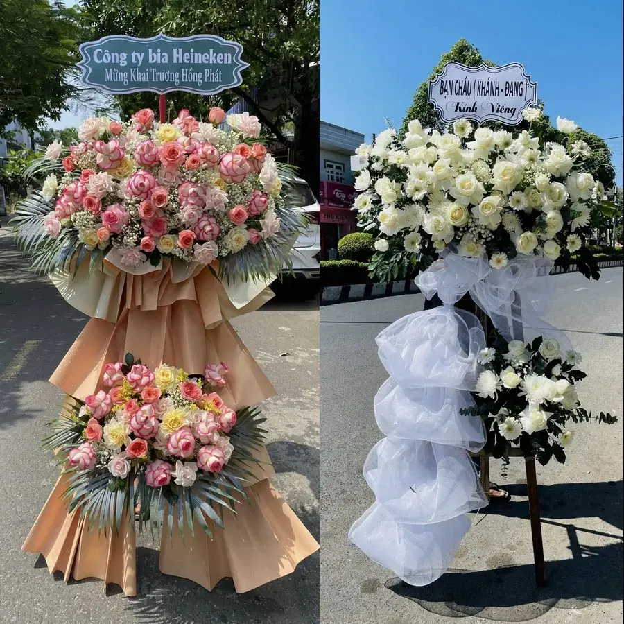 Vòng hoa đám tang tại Bình Minh, Tây Ninh