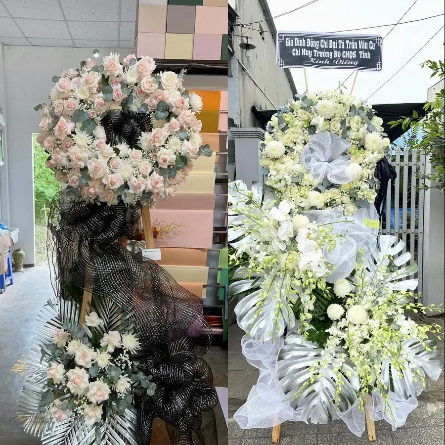 Kệ hoa chia buồn tại Bình Minh, Tây Ninh