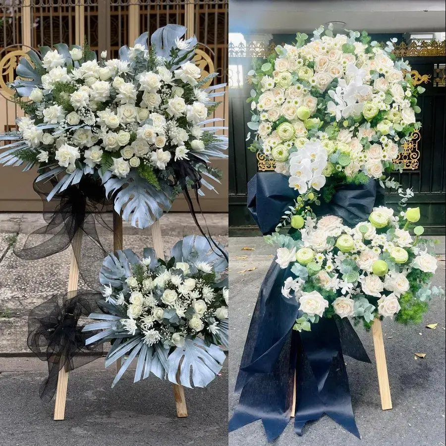 Kệ hoa chia buồn tại Bình Nguyên