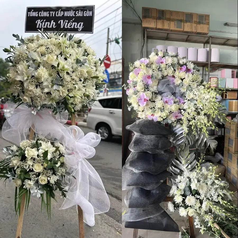 Đặt Kệ Hoa Viếng Bình Phú, Đồng Tháp: Chọn Mẫu Trang Nghiêm
