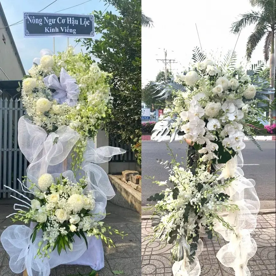 Đặt vòng hoa đám tang Bình Quới theo thông tin lễ