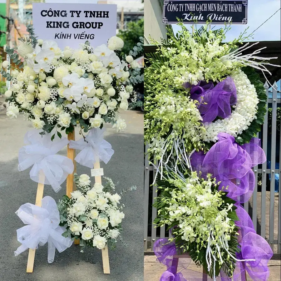 Hoa viếng giao theo địa chỉ tại Bình Tân