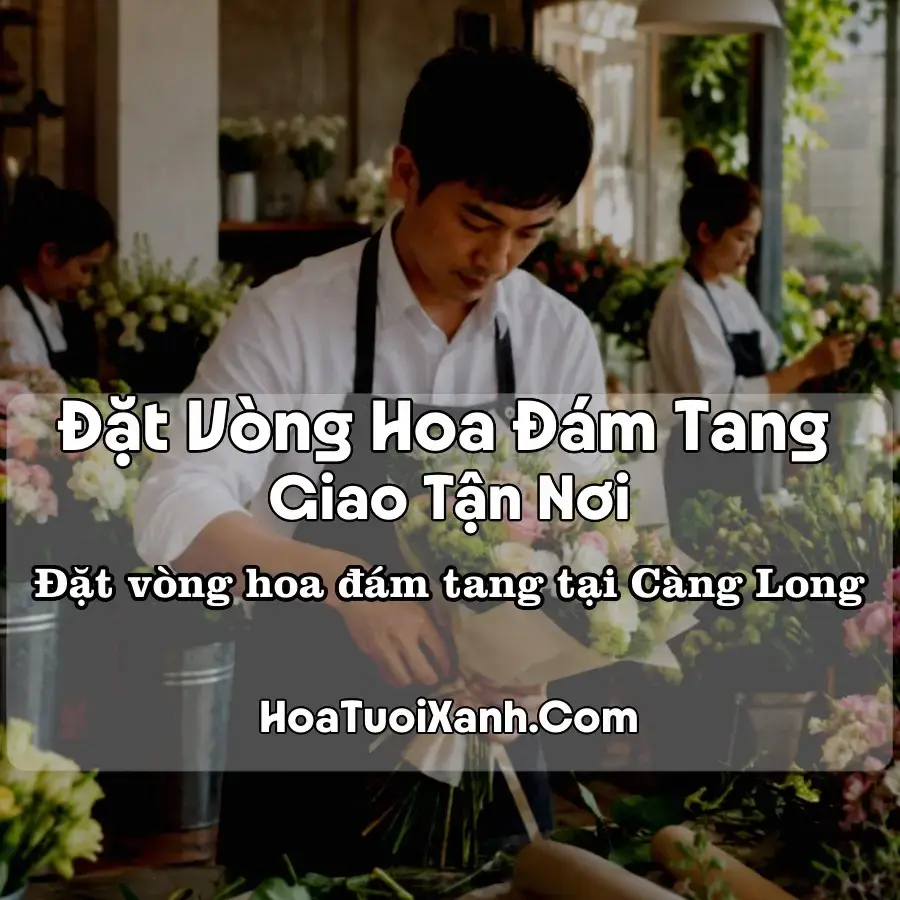 Đặt vòng hoa đám tang tại Càng Long