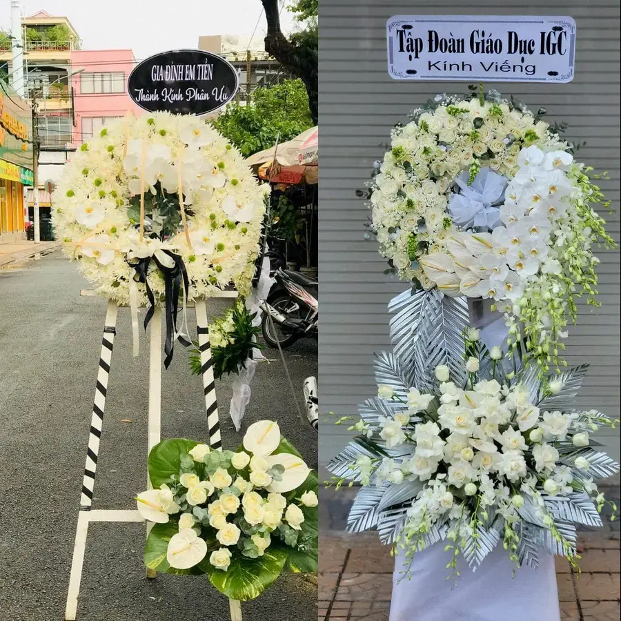 Đặt vòng hoa đám tang Châu Đốc theo thông tin lễ