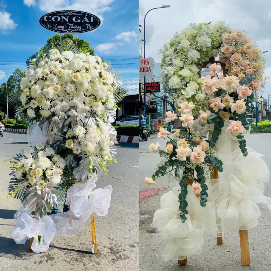 Hoa viếng giao theo địa chỉ tại Châu Đốc