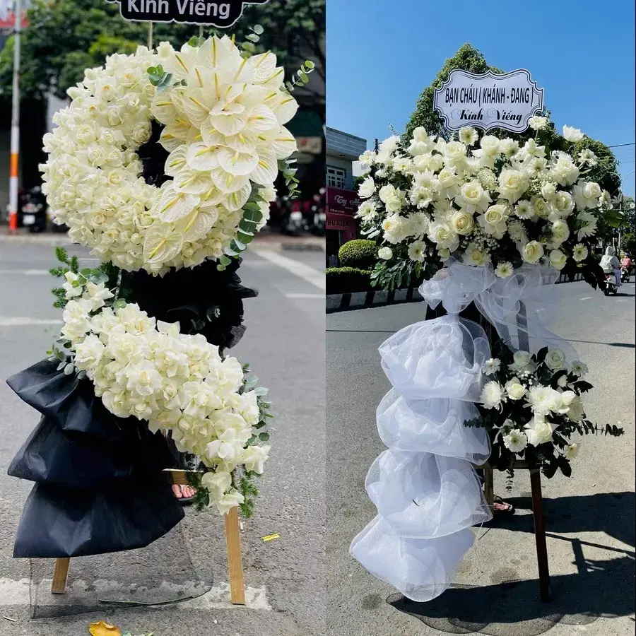 Kệ hoa chia buồn tại Đại Hải