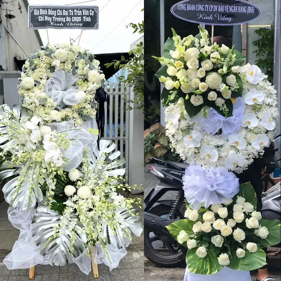 Kệ hoa chia buồn tại Đoài Phương