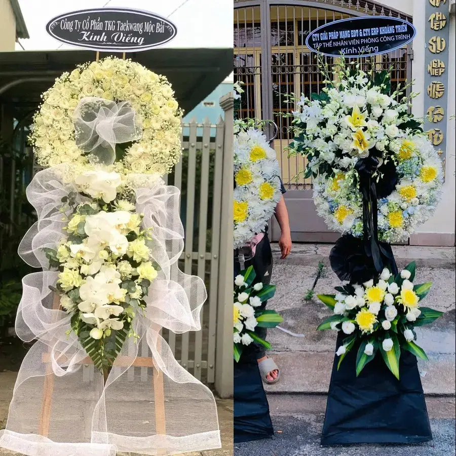 Kệ hoa chia buồn tại Đông Hải, Hải Phòng