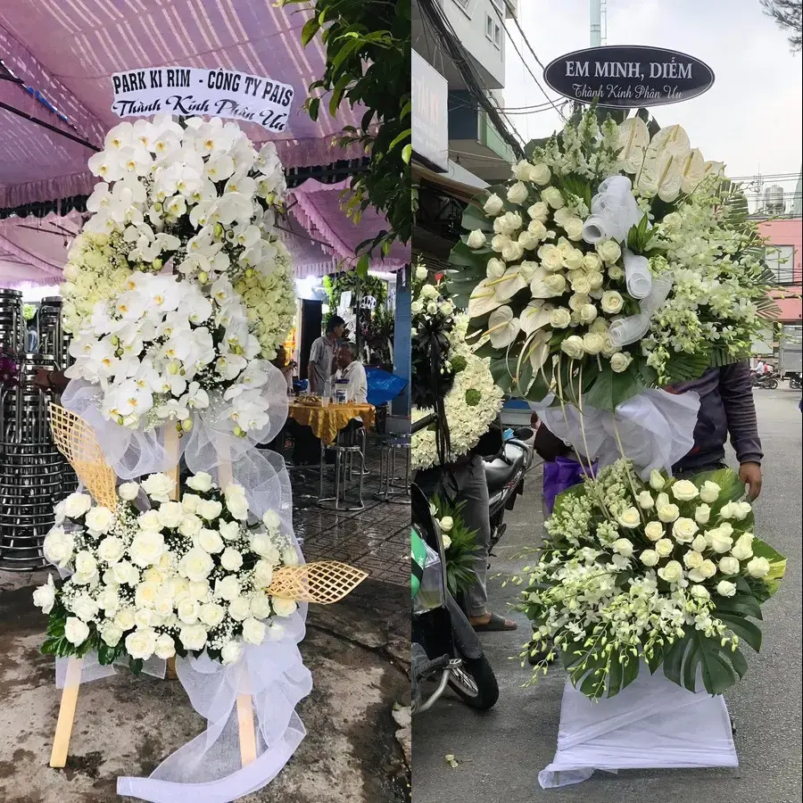 Đặt vòng hoa đám tang Đông Hưng Thuận theo thông tin lễ