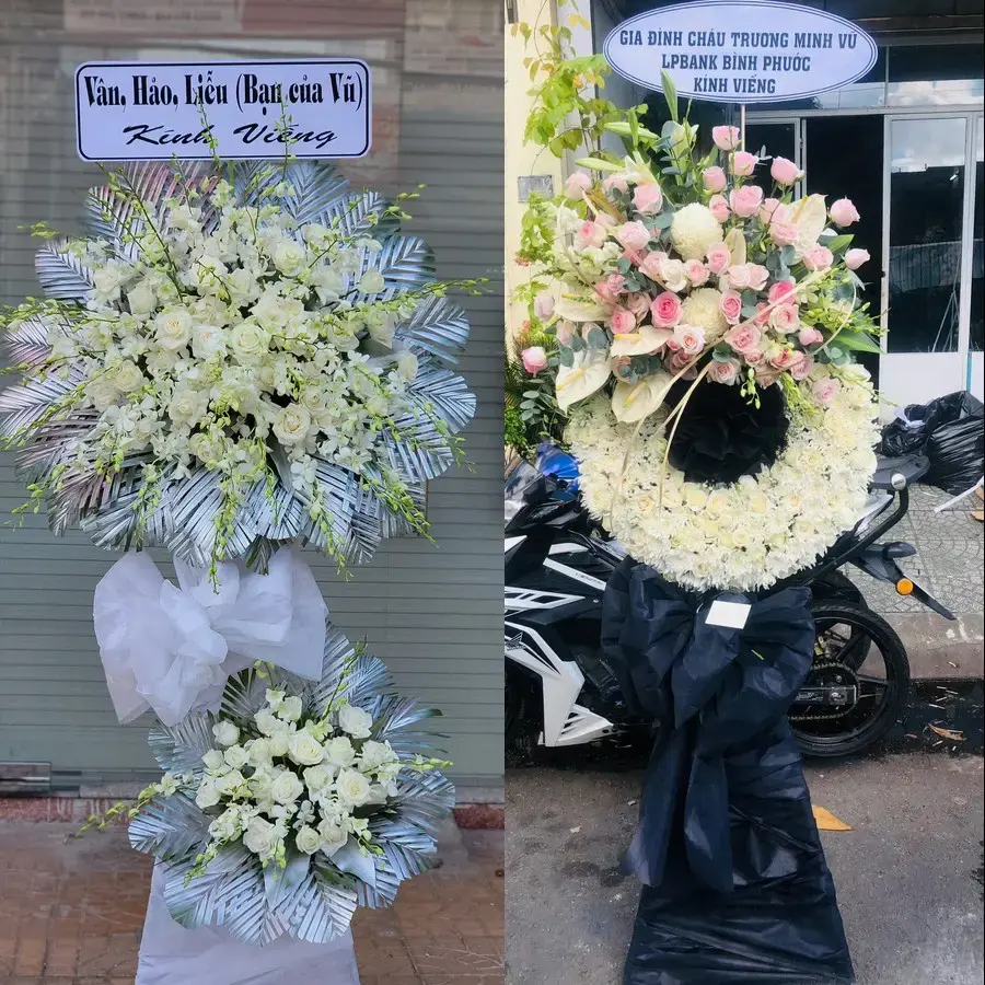 Vòng hoa đám tang tại Đông Sơn, Thanh Hóa