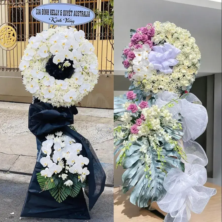 Kệ hoa chia buồn tại Đức Thọ