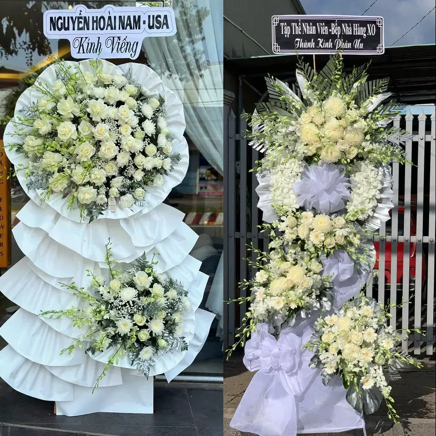 Vòng hoa đám tang tại Đường An