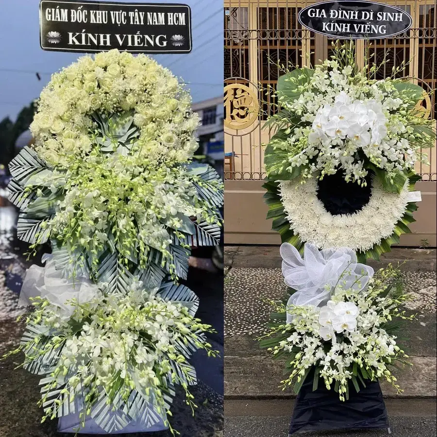 Kệ hoa chia buồn tại Duy Hà