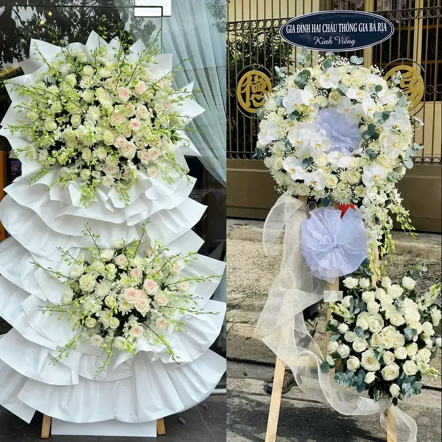 Vòng hoa đám tang tại Gia Phúc