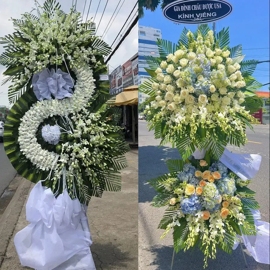Kệ hoa chia buồn tại Gia Phúc