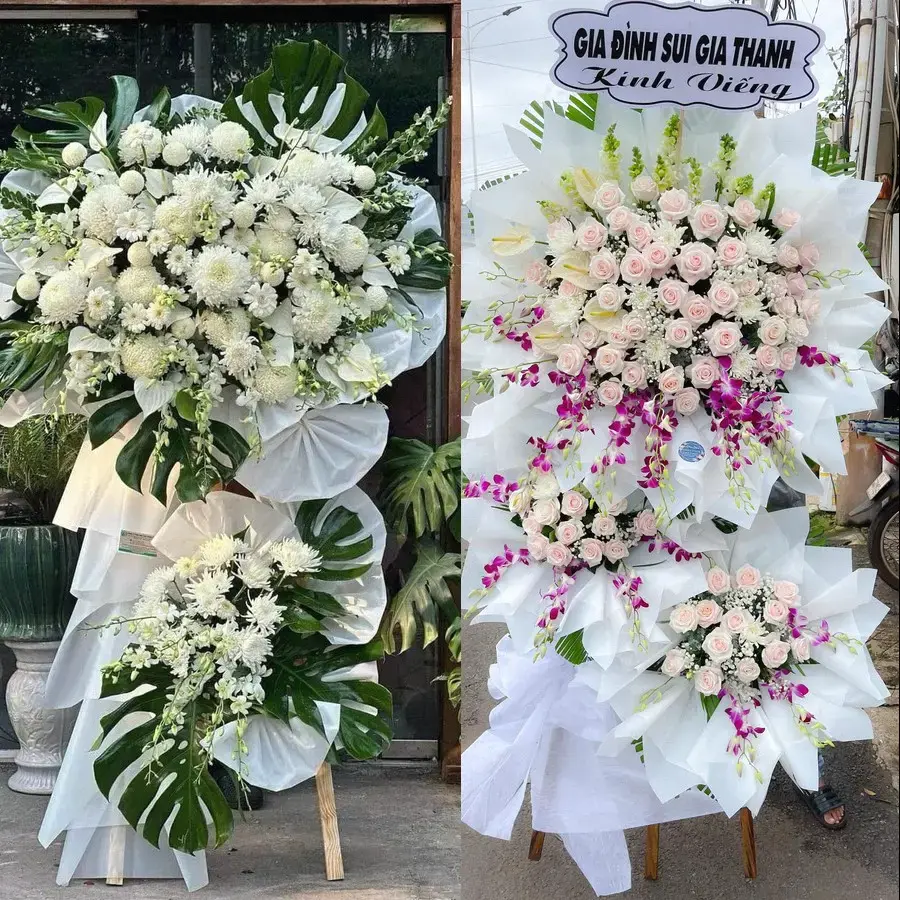 Kệ hoa chia buồn tại Gia Thuận