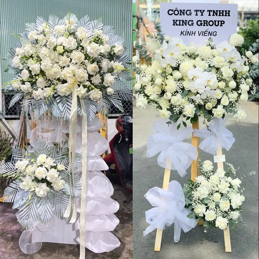 Vòng hoa đám tang tại Hà Đông, Hải Phòng