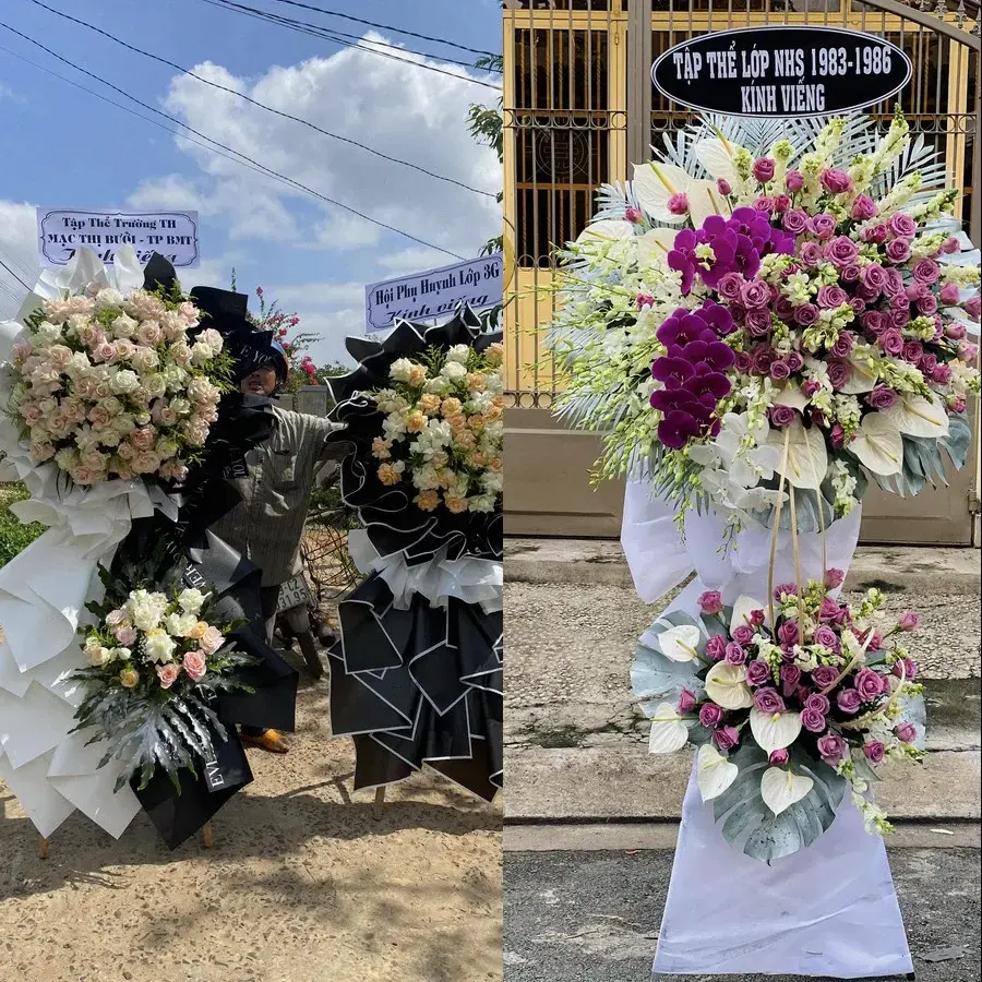 Kệ hoa chia buồn tại Hải Anh