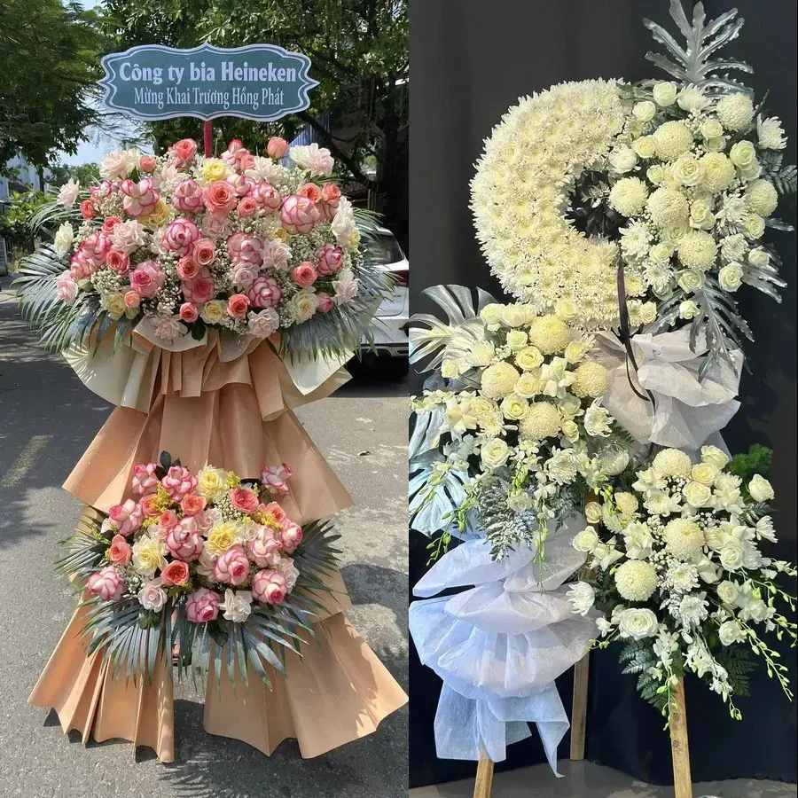 Kệ hoa chia buồn tại Hải Hậu