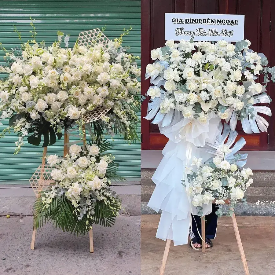 Kệ hoa chia buồn tại Hải Xuân