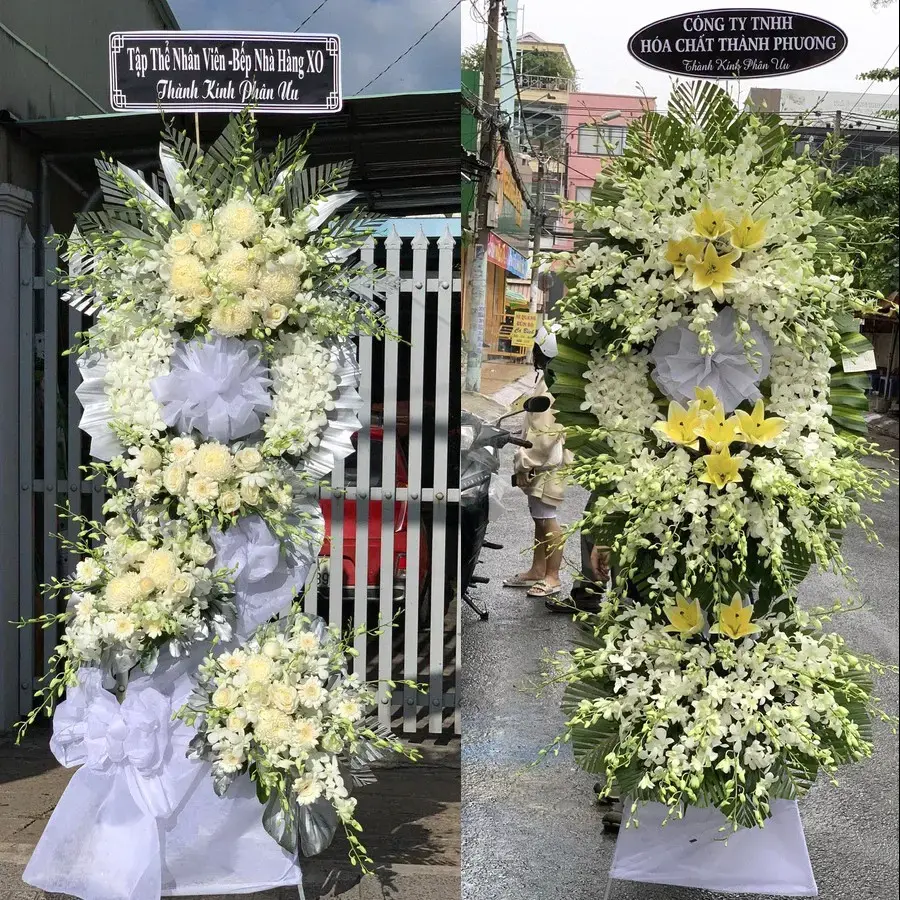 Hoa viếng giao theo địa chỉ tại Hạnh Thông