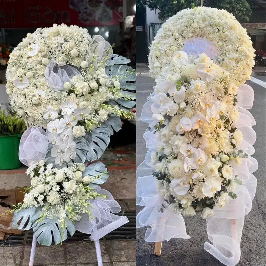 Kệ hoa chia buồn tại Hòa Thành, Cà Mau