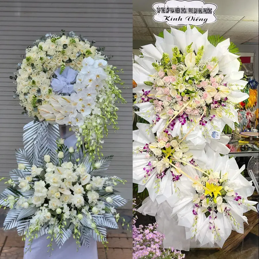 Kệ hoa chia buồn tại Hoài Nhơn