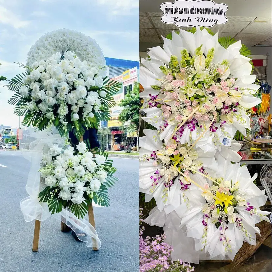 Kệ hoa chia buồn tại Hoằng Hóa