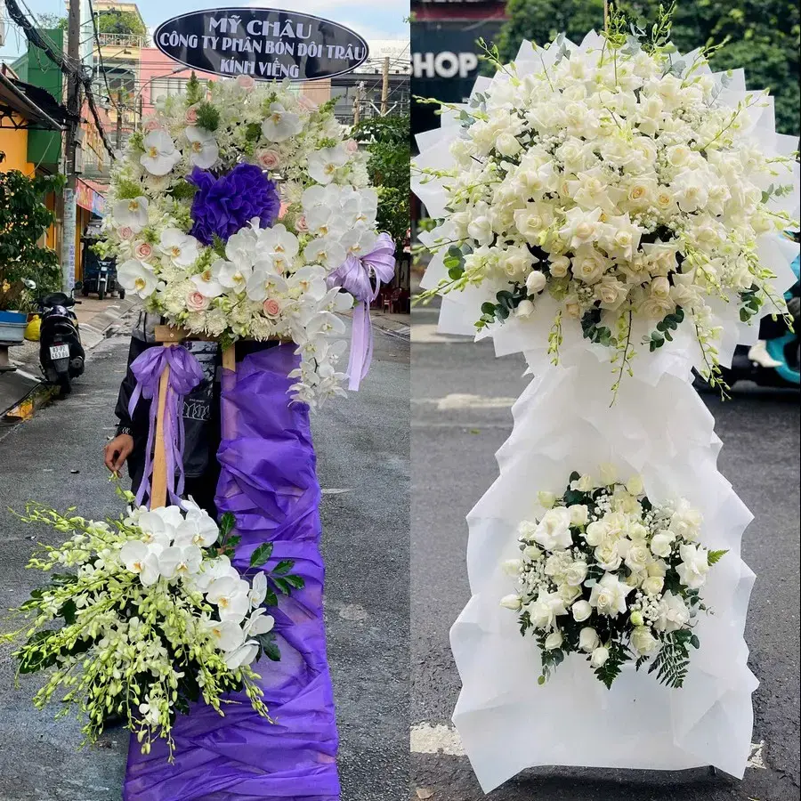 Vòng hoa đám tang tại Hoàng Mai, Nghệ An