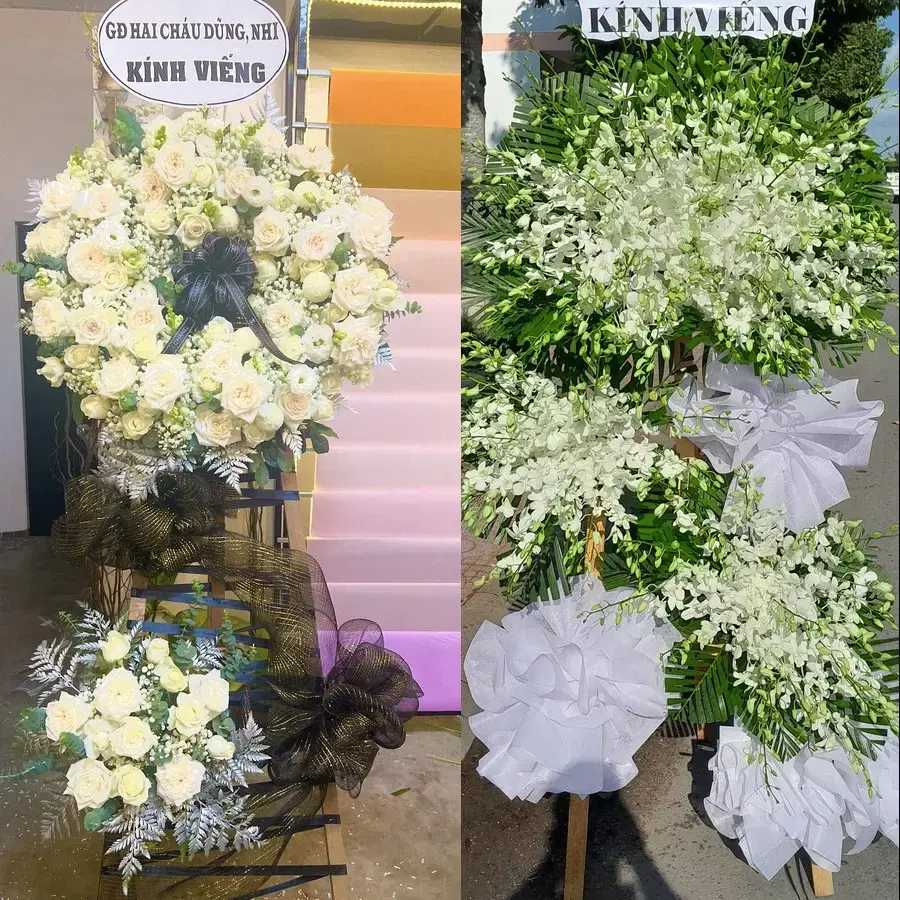 Kệ hoa chia buồn tại Hoàng Mai, Nghệ An