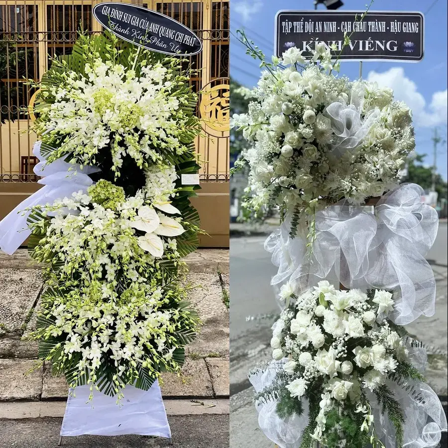 Kệ hoa chia buồn tại Hoằng Thanh