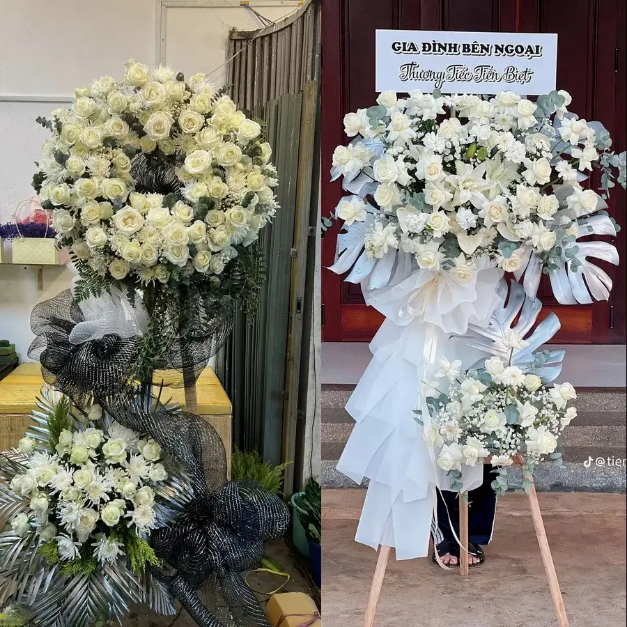 Kệ hoa chia buồn tại Hội An Đông