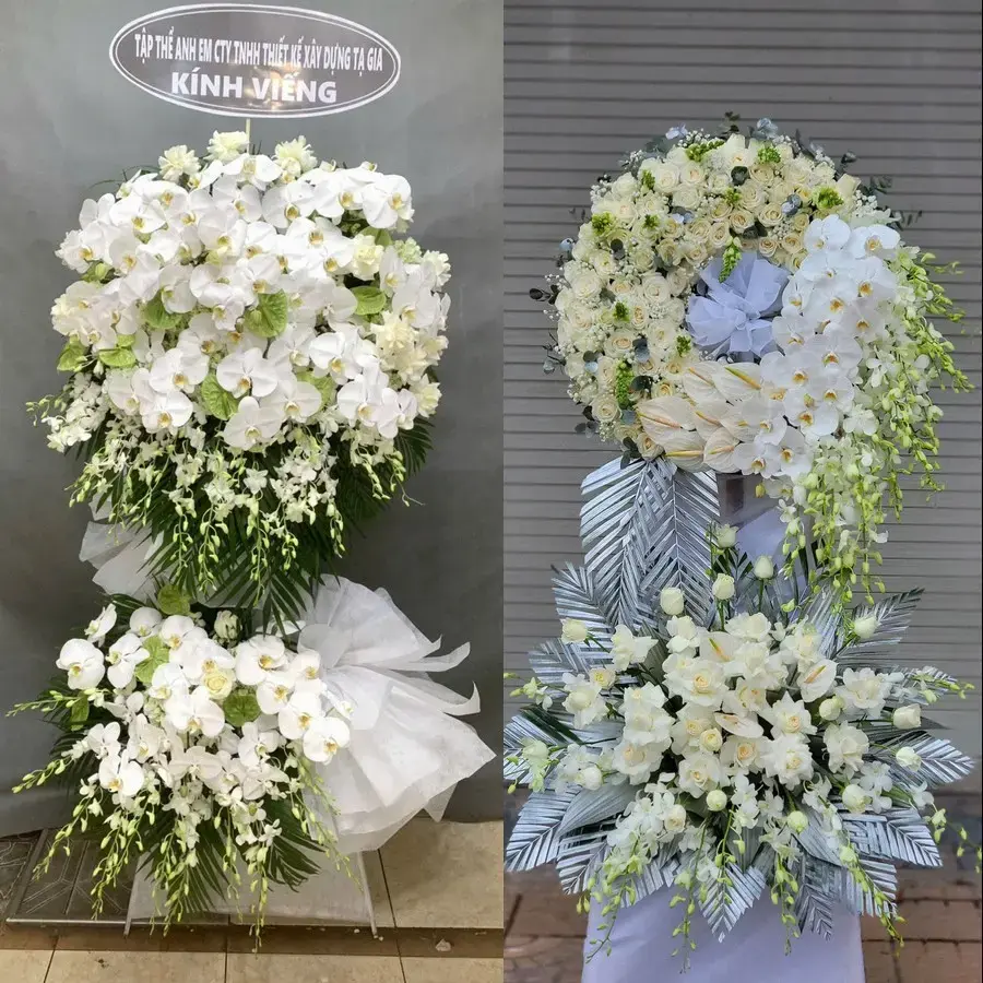 Kệ hoa chia buồn tại Hội An Tây