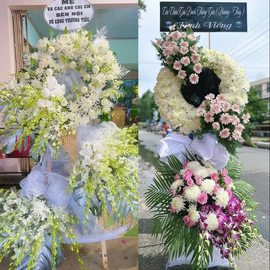 Đặt vòng hoa đám tang Hồng Bàng theo thông tin lễ