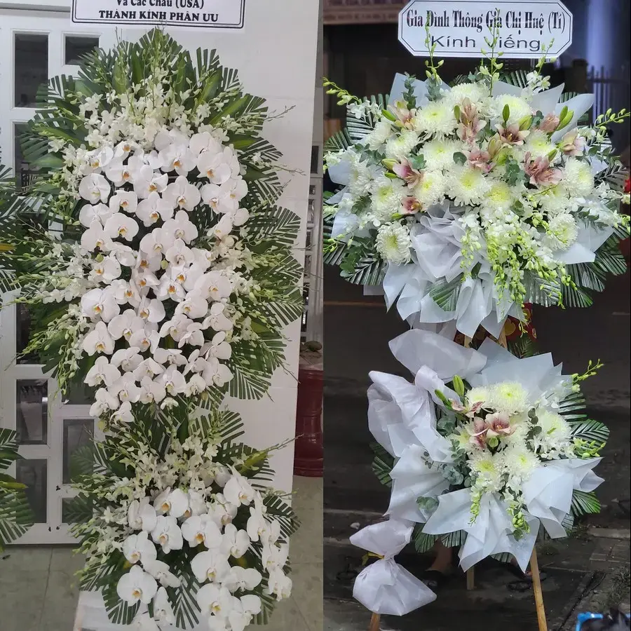 Đặt vòng hoa đám tang Hưng Long theo thông tin lễ