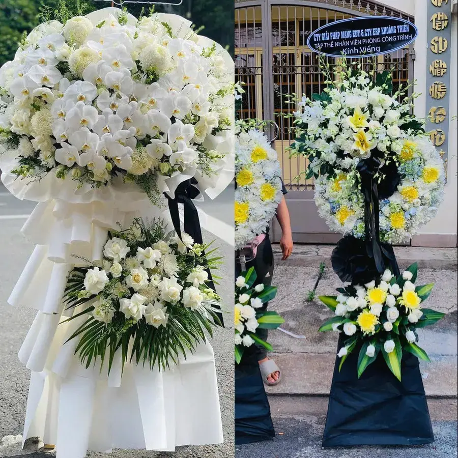 Kệ hoa chia buồn tại Kế Sách