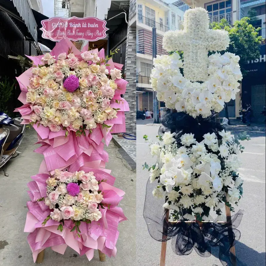 Đặt vòng hoa đám tang Khương Đình theo thông tin lễ