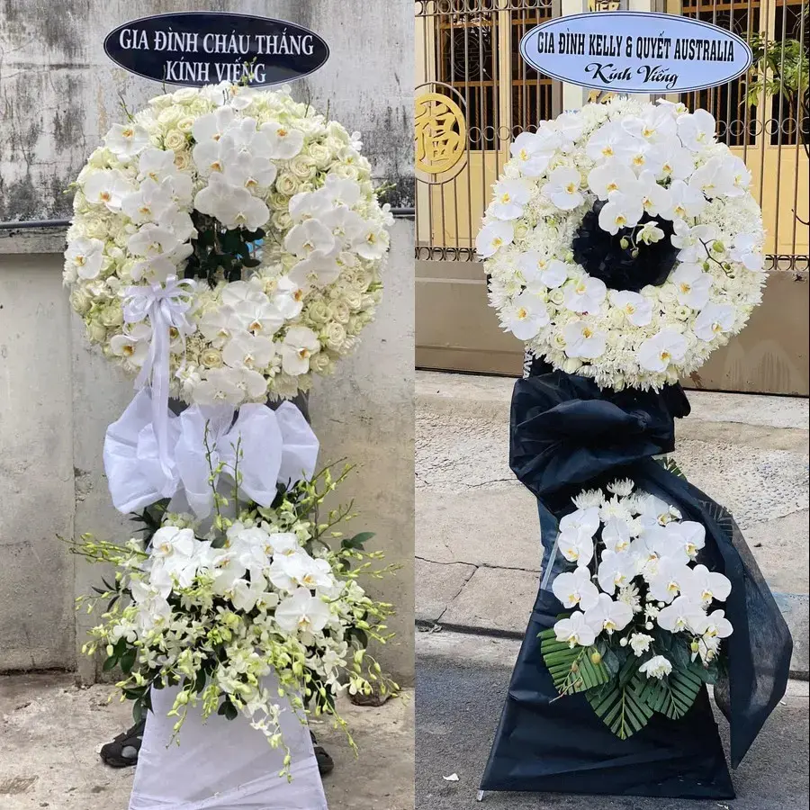 Kệ hoa chia buồn tại Lâm Thao, Bắc Ninh