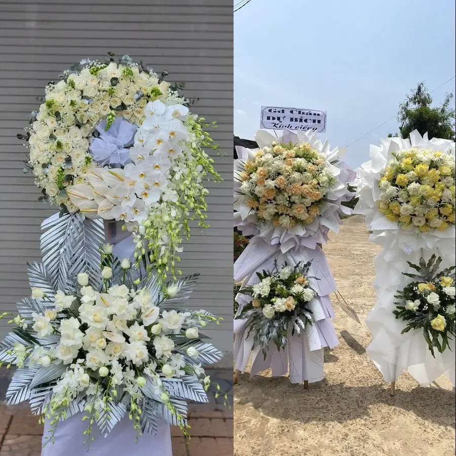 Kệ hoa chia buồn tại Lào Cai