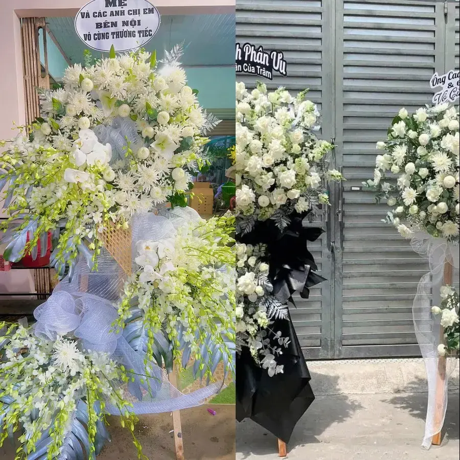 Đặt vòng hoa đám tang Lê Chân theo thông tin lễ