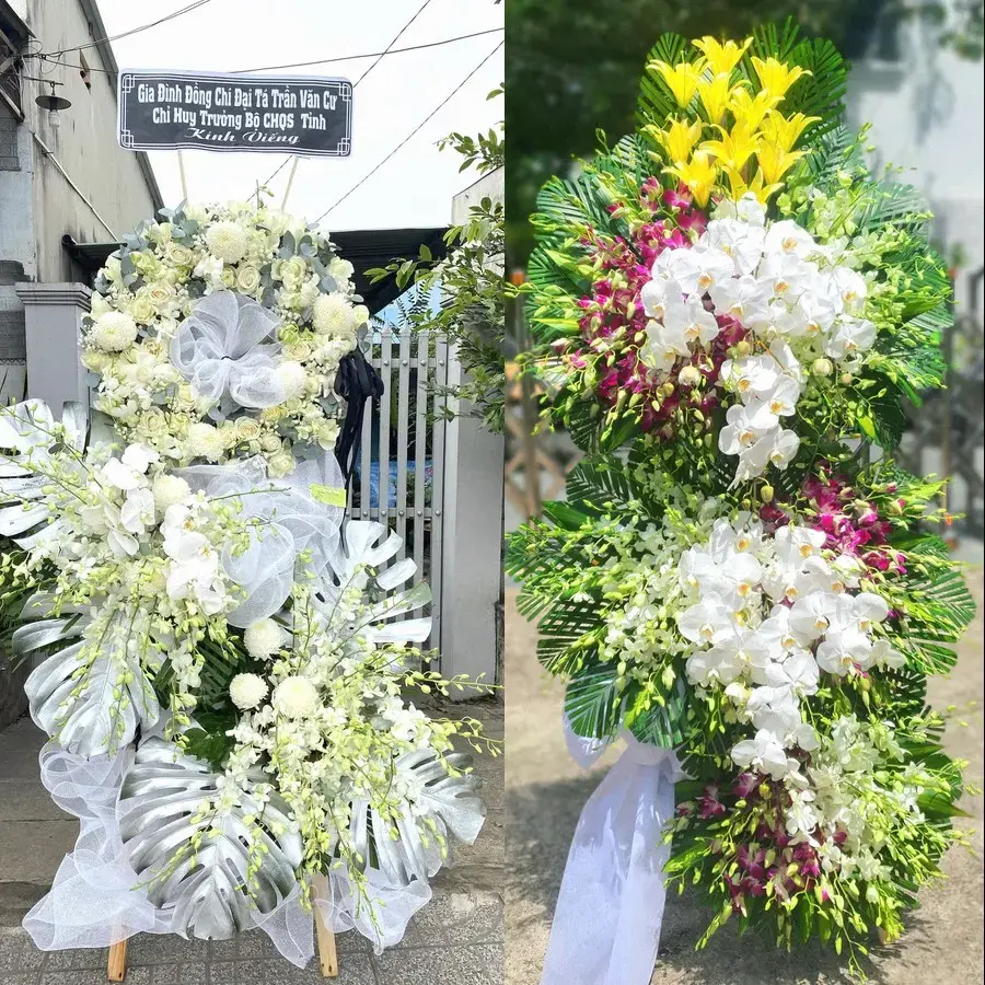 Kệ hoa chia buồn tại Lộc Hà